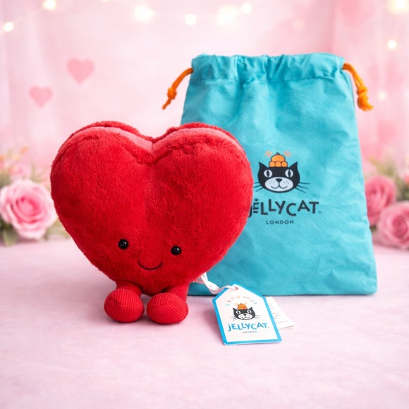 Jellycat Other - Jellycat Arlette Red Heart Stuffed Animal